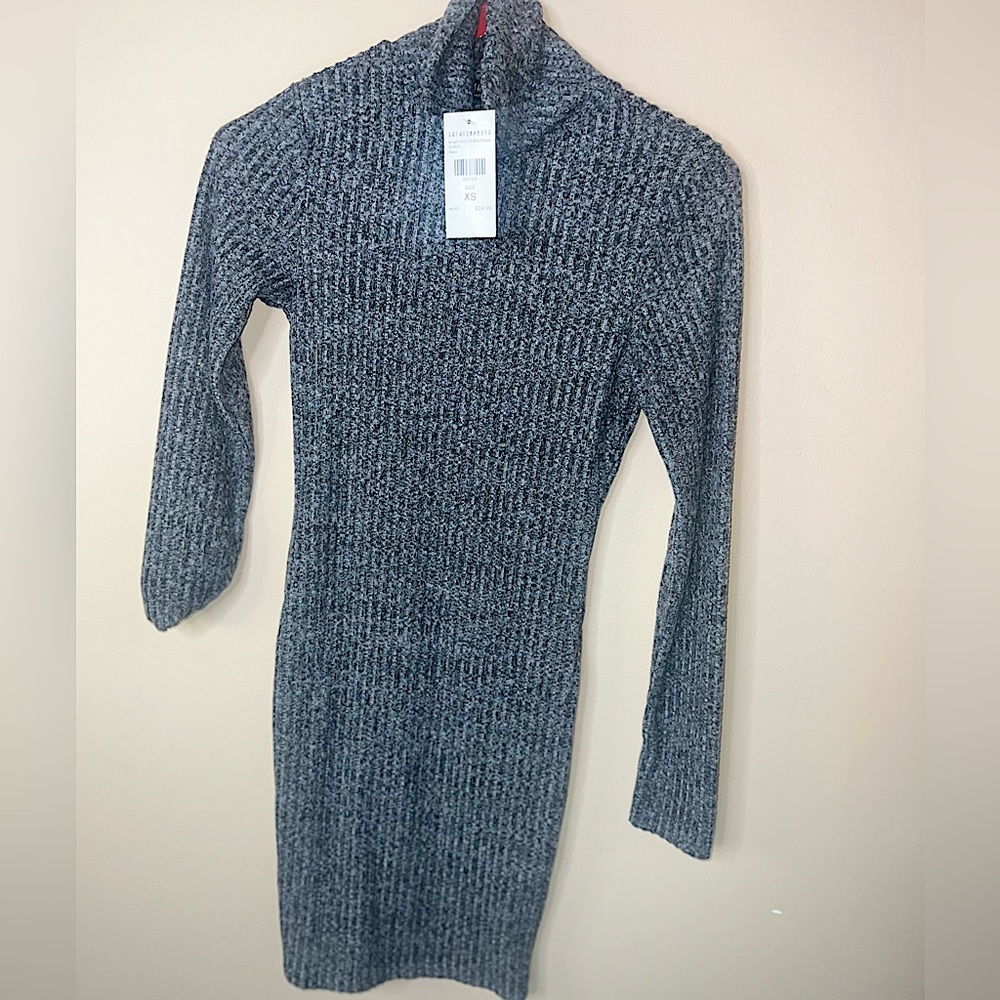 NWT Fashion Nova Gray sweater mini dress XS